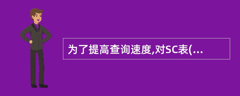 为了提高查询速度,对SC表(关系)创建唯一索引,应该创建在哪个(组)属性上?