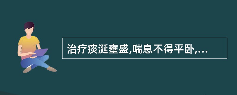 治疗痰涎壅盛,喘息不得平卧,应首选的药物是A、葶苈子B、川贝母C、北沙参D、黄芩