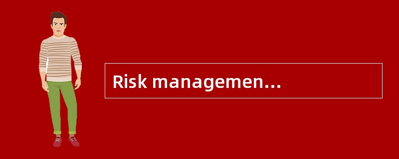 Risk management allows the project manag