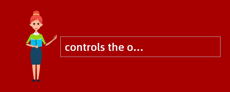 controls the operation of the computer a