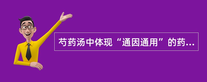 芍药汤中体现“通因通用”的药是A、槟榔B、黄连C、大黄D、黄芩E、木香