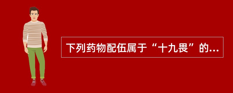 下列药物配伍属于“十九畏”的是A、乌头与半夏B、官桂与赤石脂C、甘草与芫花D、川