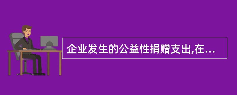 企业发生的公益性捐赠支出,在年度利润总额 ()以内的部分,准予在计算应纳税所得额