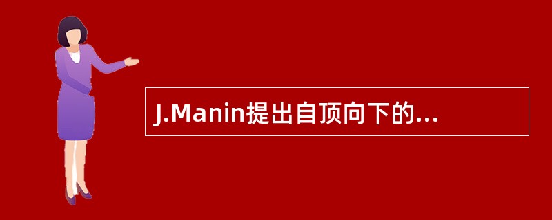 J.Manin提出自顶向下的规划可以进行三层求精,分别是:Ⅰ.实体分析Ⅱ.实体活