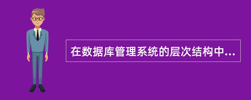 在数据库管理系统的层次结构中,处于最上层的是()。