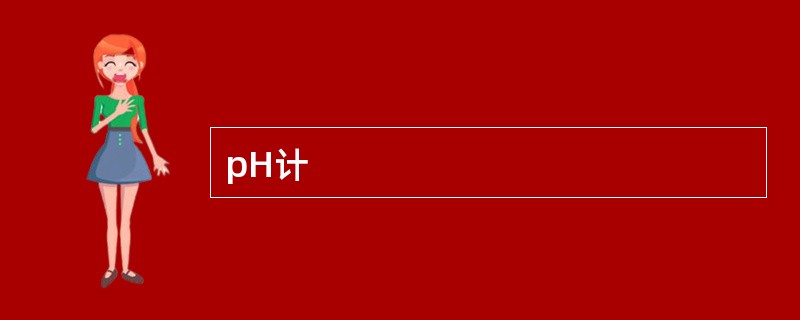 pH计