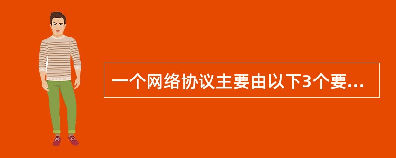 一个网络协议主要由以下3个要素组成:语法、语义与时序。其中语法规定了()的结构与