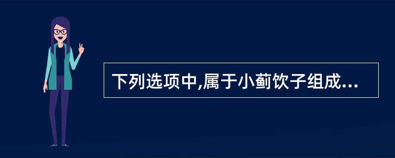 下列选项中,属于小蓟饮子组成部分的是A、生地黄,通草B、木通,当归C、熟地黄,滑