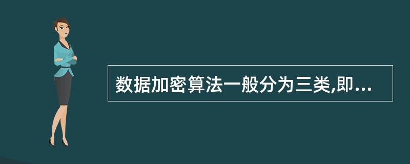 数据加密算法一般分为三类,即对称加密,不对称加密和()。