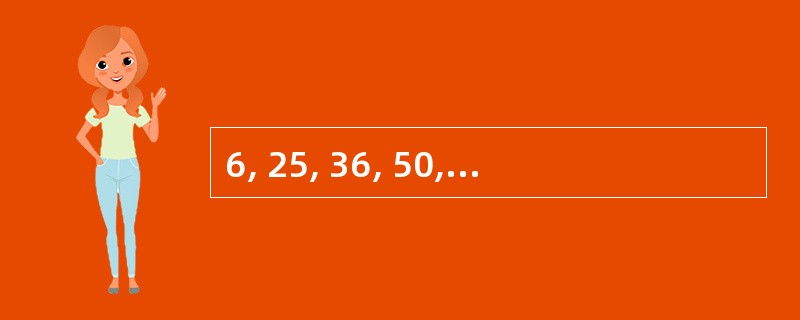 6, 25, 36, 50, 81, 100, 169, 200, ( )