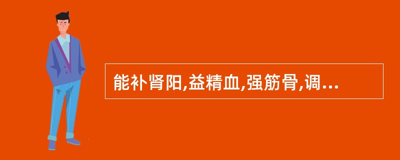 能补肾阳,益精血,强筋骨,调冲任,托疮毒的药物是