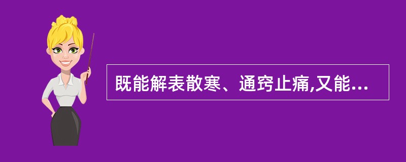 既能解表散寒、通窍止痛,又能燥湿止带、消肿排脓的是A、细辛B、荆芥C、川芎D、白