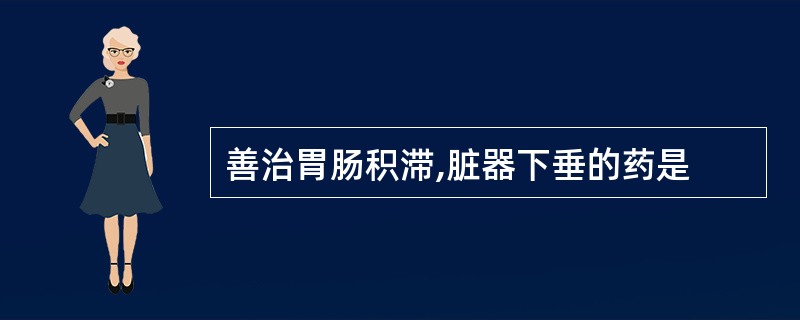 善治胃肠积滞,脏器下垂的药是