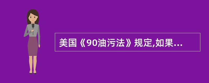 美国《90油污法》规定,如果由于负责方或其代理人、雇员有重大过失或故意不当行为造