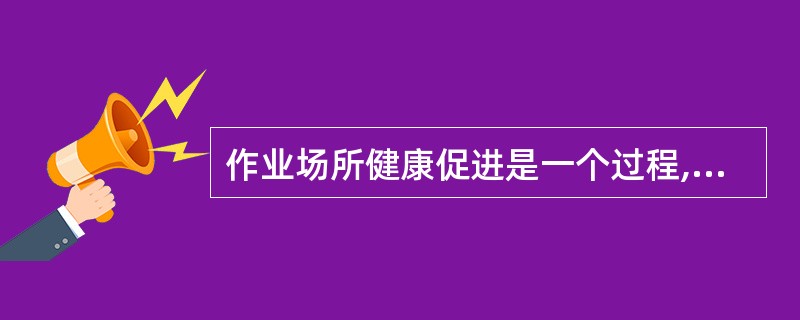 作业场所健康促进是一个过程,其活动领域不包括A、制定支持健康的公共政策B、创造支