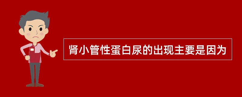 肾小管性蛋白尿的出现主要是因为