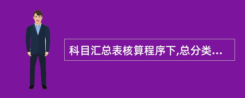 科目汇总表核算程序下,总分类账应当是逐日逐笔进行登记。()