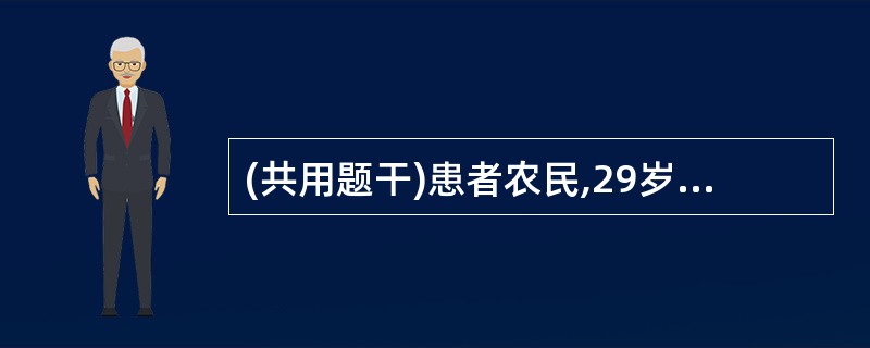 (共用题干)患者农民,29岁。高热、头痛、全身酸痛、颜面潮红起病,于病程第5天死