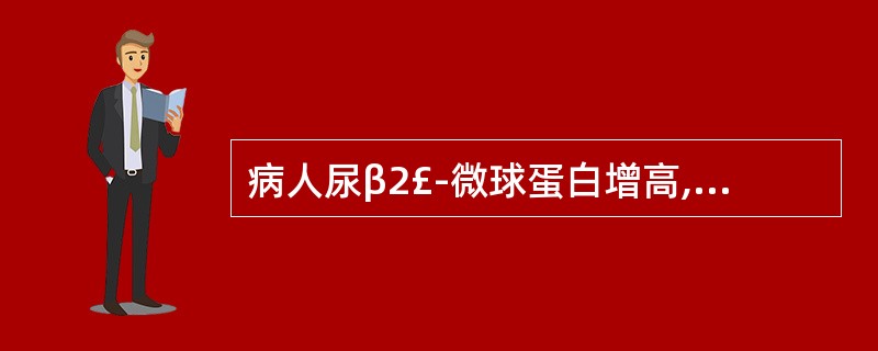 病人尿β2£­微球蛋白增高,血β2£­微球蛋白不高,最可能的原因是