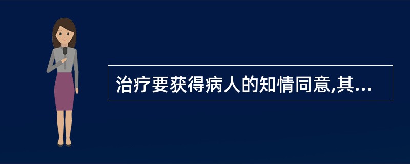 治疗要获得病人的知情同意,其实质是A、尊重患者自主性B、尊重患者社会地位C、尊重