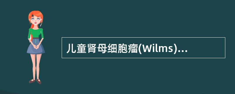 儿童肾母细胞瘤(Wilms)超声图像特点是:①瘤体较大,边界清晰;②瘤内回声不均