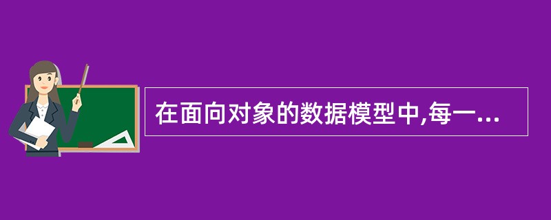 在面向对象的数据模型中,每一个对象都有一个惟一的标识,称为______。