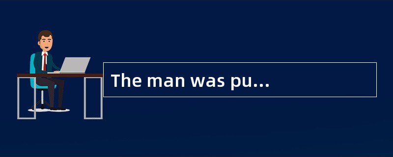 The man was put in the soft£­padded cell