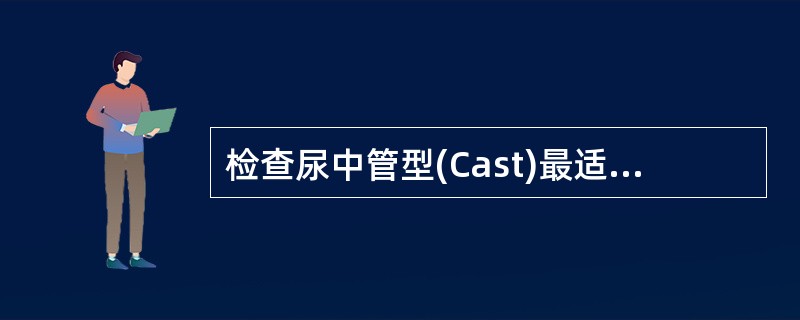 检查尿中管型(Cast)最适宜标本为( )
