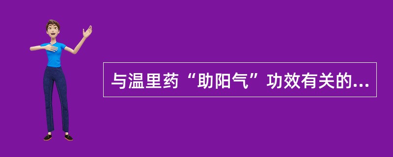 与温里药“助阳气”功效有关的药理作用是