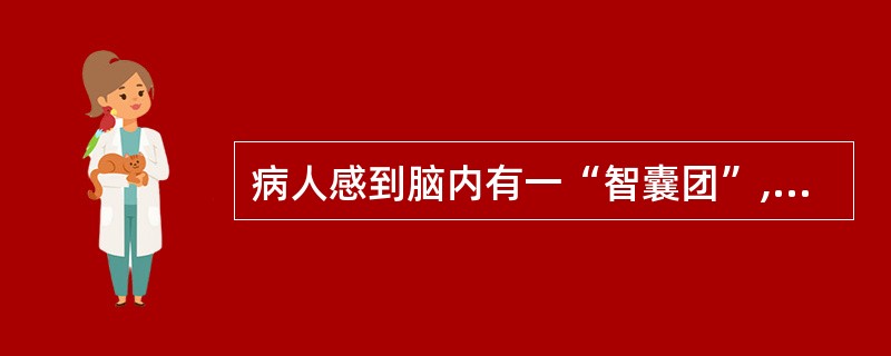 病人感到脑内有一“智囊团”,该“智囊团”经常告诉患者该做什么或不该做什么,这种症