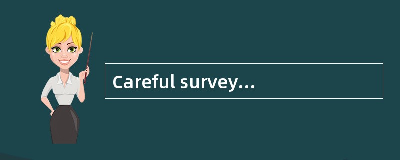 Careful surveys have indicated that as m