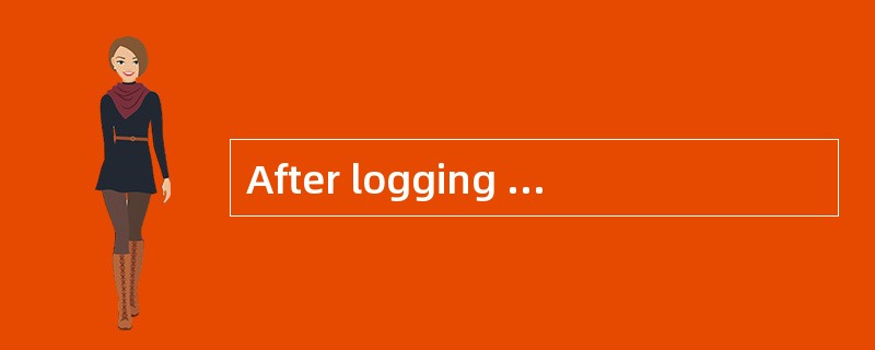 After logging into a router and typing i