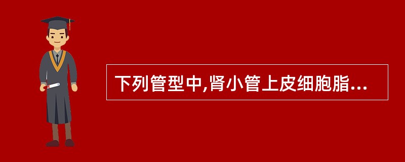 下列管型中,肾小管上皮细胞脂肪变性形成的管型是