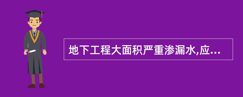 地下工程大面积严重渗漏水,应采用哪些有力措施进行处理?