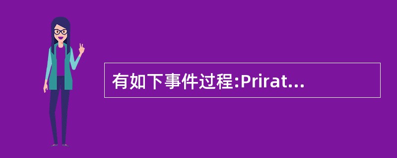 有如下事件过程:Prirate Sub Form_Click()A$="123"