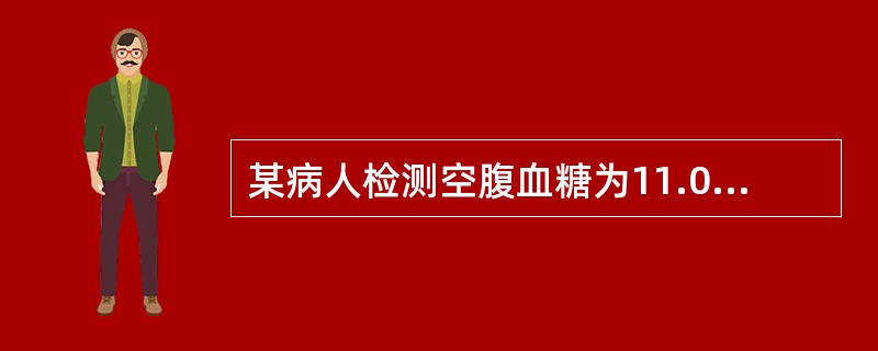 某病人检测空腹血糖为11.0mmol£¯L,GHb为6.5%,则该病人很可能为