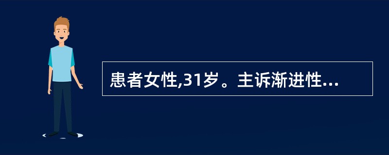 患者女性,31岁。主诉渐进性乏力,体重减轻,食欲减退。体检发现患者消瘦,皮肤青铜