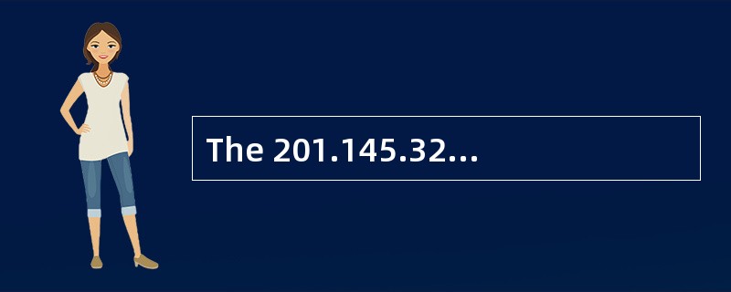 The 201.145.32.0 network is subnetted us