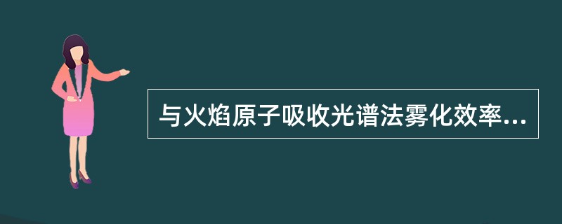 与火焰原子吸收光谱法雾化效率无关的因素是A、雾化器的构造B、试样溶液的温度C、试