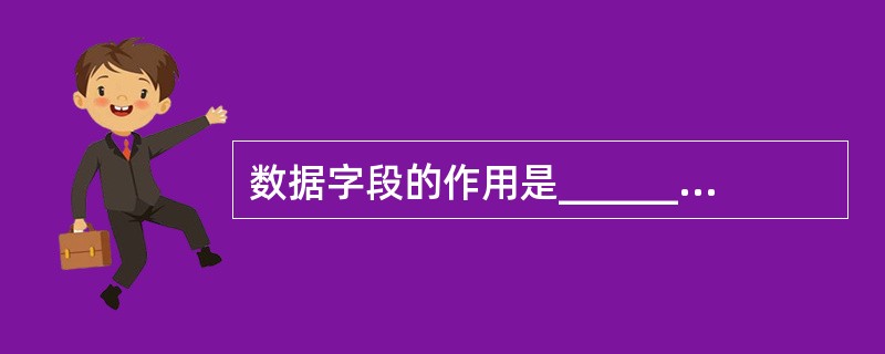 数据字段的作用是______。A) 为系统分析提供依据B) 修改数据流程图C)