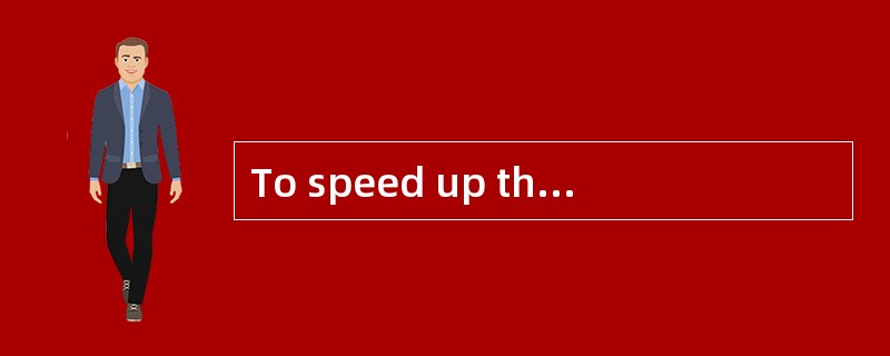 To speed up the ______of letters, the Po
