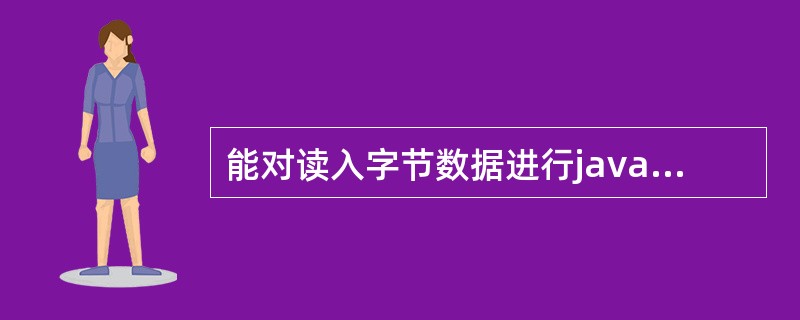 能对读入字节数据进行java基本数据类型判断过滤的类是