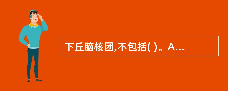 下丘脑核团,不包括( )。A、室旁核B、视上核C、蓝斑核D、漏斗核E、乳头体核