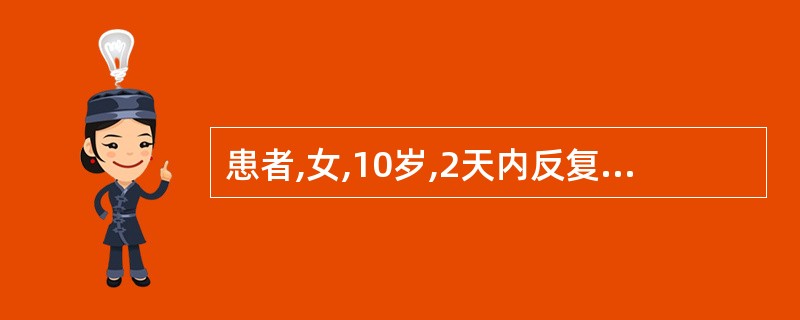 患者,女,10岁,2天内反复多次全身抽搐。在发作间歇期仍意识不清,治疗该患者的首