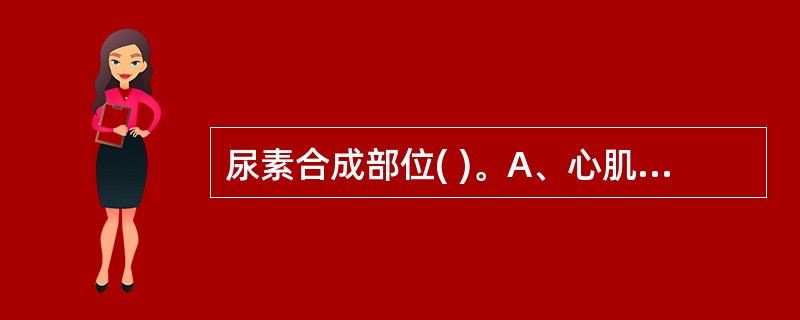 尿素合成部位( )。A、心肌B、肾脏C、脑D、肝脏E、骨骼肌