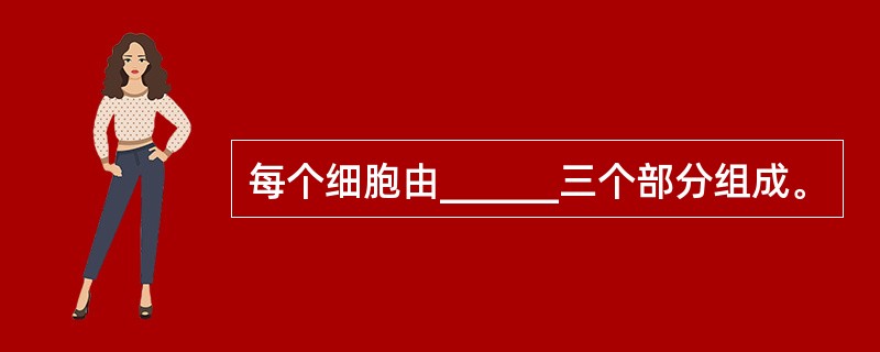 每个细胞由______三个部分组成。