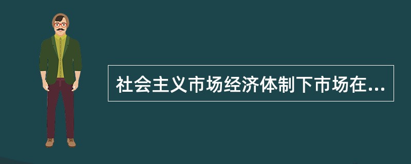 社会主义市场经济体制下市场在资源配置过程中应起( )作用。