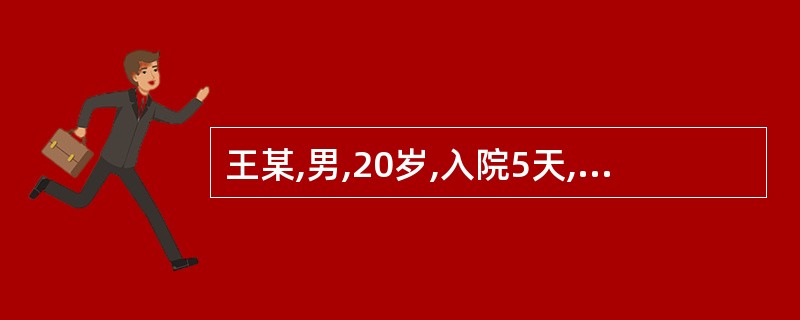 王某,男,20岁,入院5天,吃饭总是吃几口后就将饭菜倒掉,问其原因答:“我吃几口