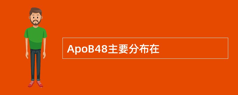 ApoB48主要分布在