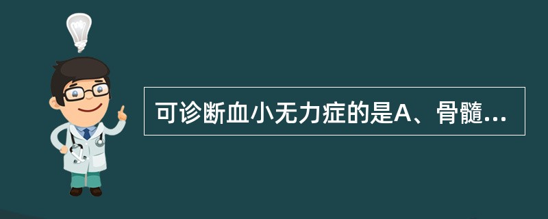 可诊断血小无力症的是A、骨髓细胞形态学B、血小板计数C、血小板抗体D、简易凝血活